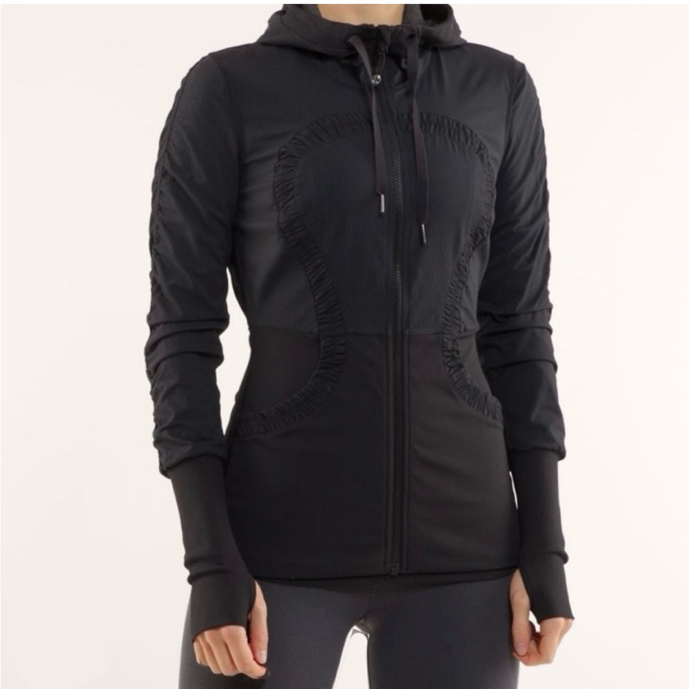 Lululemon Black/Gray Dance Studio Reversible Jacket